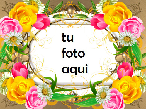 Eres Una Rosa En Medio De Flores Marco Para Foto - Eres Una Rosa En Medio De Flores Marco Para Foto