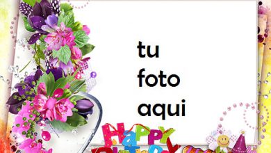 Feliz Cumpleaños Tarjeta Marco Para Foto 390x220 - Feliz Cumpleaños Tarjeta Marco Para Foto