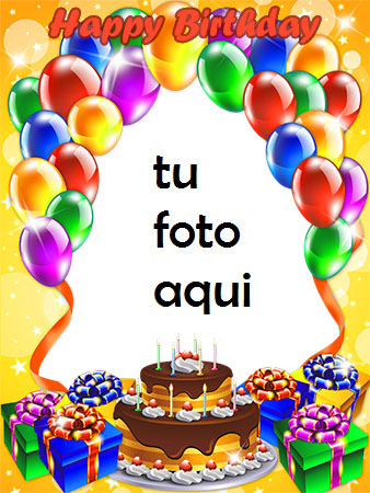 Hermoso Pastel De Feliz Cumplea&ntilde;os Marco Para Foto - Hermoso Pastel De Feliz Cumplea&ntilde;os Marco Para Foto