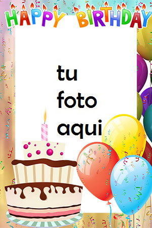 Pastel De Chocolate Feliz Cumpleaños Marco Para Foto - Pastel De Chocolate Feliz Cumpleaños Marco Para Foto