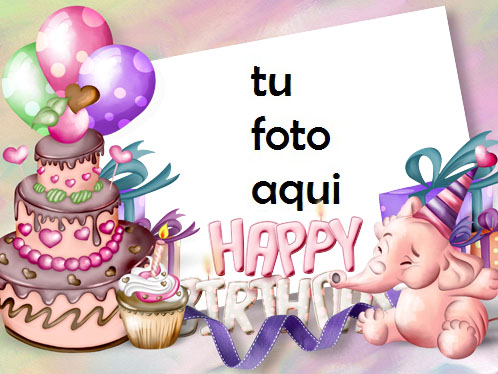 Pastel De Cumpleaños Marco Para Foto - Pastel De Cumpleaños Marco Para Foto