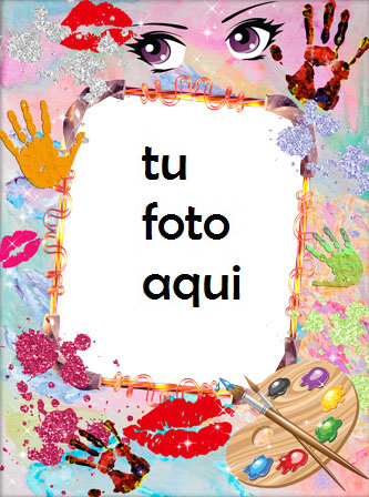 Bebé Juega Con Pintura Marcos Para Foto - Bebé Juega Con Pintura Marcos Para Foto