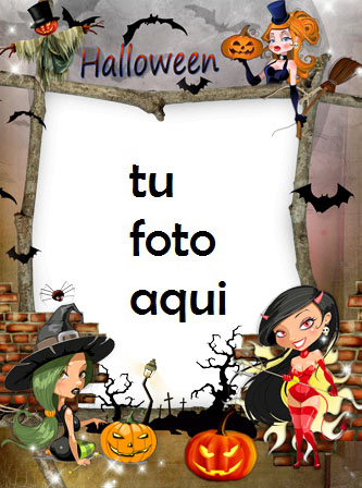 Brujas De Halloween Marco Para Foto - Brujas De Halloween Marco Para Foto