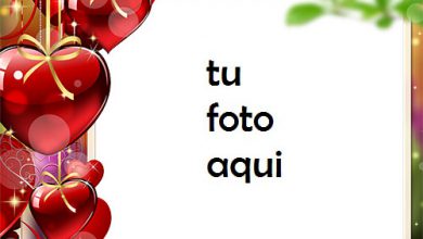 Corazones Colgando De Amor Marco Para Foto 390x220 - Corazones Colgando De Amor Marco Para Foto