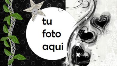 Corazones Maravillosos Y Estrella Plateada Marco Para Foto 390x220 - Corazones Maravillosos Y Estrella Plateada Marco Para Foto