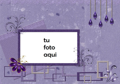 Cuadrados Violetas Marco Para Foto - Cuadrados Violetas Marco Para Foto