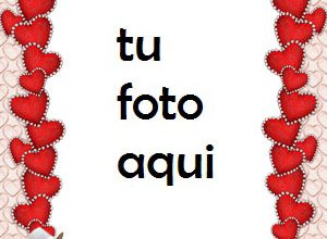 Delgados Corazones Rojos Para El Día De San Valentín Marco Para Foto 300x220 - Delgados Corazones Rojos Para El Día De San Valentín Marco Para Foto