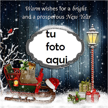 Deseos Cálidos Para Un Año Nuevo Marco Para Foto - Deseos Cálidos Para Un Año Nuevo Marco Para Foto