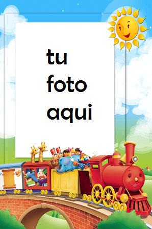 Divertido Tren Marcos Para Foto - Divertido Tren Marcos Para Foto