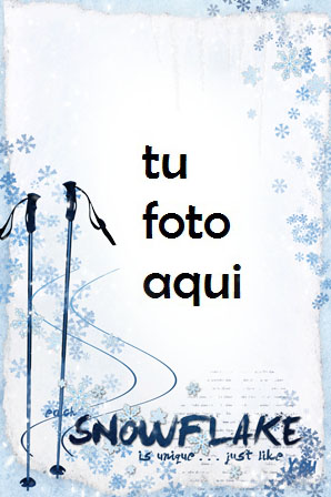 Eres Único Como Un Copo De Nieve Marco Para Foto - Eres Único Como Un Copo De Nieve Marco Para Foto