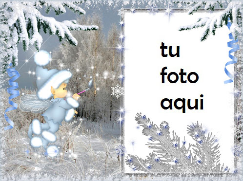 Fantasía De Invierno Marco Para Foto - Fantasía De Invierno Marco Para Foto
