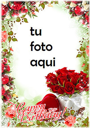 Feliz Cumpleaños Romántico 2 Marco Para Foto - Feliz Cumpleaños Romántico 2 Marco Para Foto
