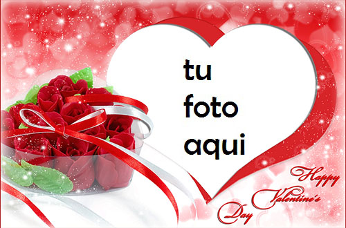 Flores De San Valent&iacute;n Marco Para Foto - Flores De San Valent&iacute;n Marco Para Foto