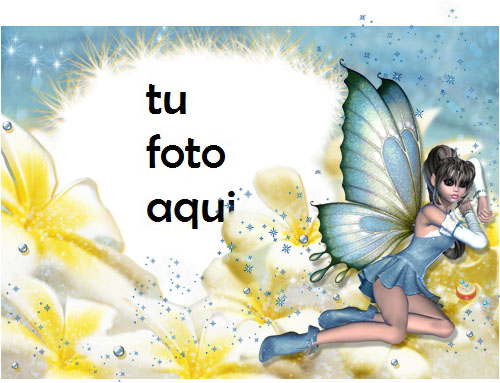 Hermosas Flores De Hadas Marco Para Foto - Hermosas Flores De Hadas Marco Para Foto