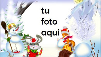 Hombre De Nieve Y Amigos Marcos Para Foto 390x220 - Hombre De Nieve Y Amigos Marcos Para Foto