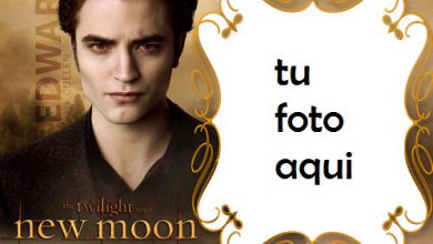 La Saga Crepúsculo Edward Cullen Marco Para Foto 390x220 - La Saga Crepúsculo Edward Cullen Marco Para Foto