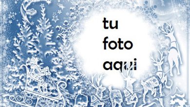 Marco De Ciervo Y Santa Claus Marco Para Foto 390x220 - Marco De Ciervo Y Santa Claus Marco Para Foto