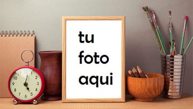 Marco De Fotos De Madera Sobre La Mesa Marco Para Foto 390x220 - Marco De Fotos De Madera Sobre La Mesa Marco Para Foto