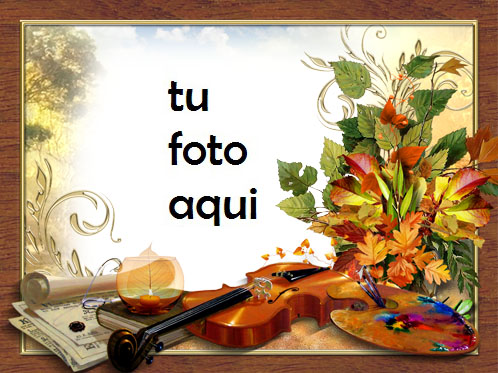 Melodía Y Colores De Otoño Marco Para Foto - Melodía Y Colores De Otoño Marco Para Foto