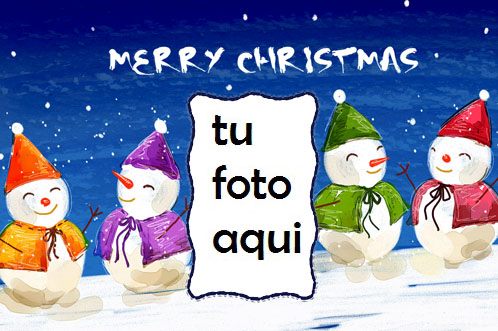 Muñeco De Nieve Feliz Navidad Marco Para Foto - Muñeco De Nieve Feliz Navidad Marco Para Foto