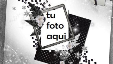 Negro Romántico Marco Para Foto 390x220 - Negro Romántico Marco Para Foto