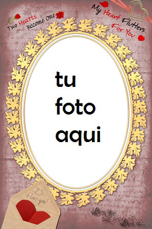 Nuestros corazones juntos Marco Para Foto - Nuestros corazones juntos Marco Para Foto