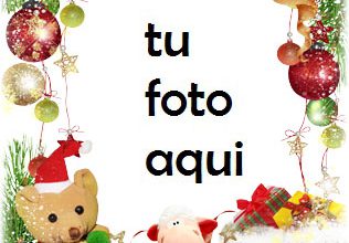 Oso Con Feliz Navidad Marco Para Foto 316x220 - Oso Con Feliz Navidad Marco Para Foto