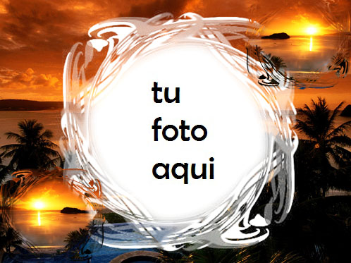 Puesta De Sol Sobre El Agua Marco Para Foto - Puesta De Sol Sobre El Agua Marco Para Foto