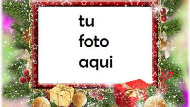 Regalos De Año Nuevo En La Nieve Marco Para Foto 390x220 - Regalos De Año Nuevo En La Nieve Marco Para Foto