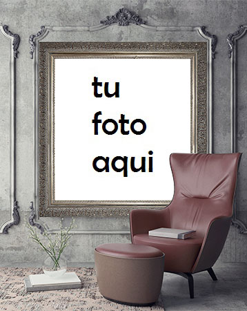 Retrato Detrás Del Sillón Marco Para Foto - Retrato Detrás Del Sillón Marco Para Foto