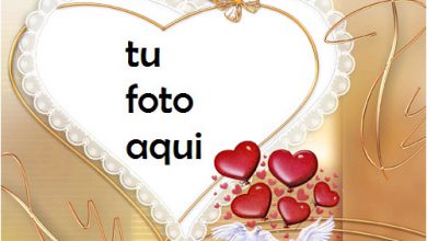 Un Gran Corazón Para Novios Marco Para Foto 390x220 - Un Gran Corazón Para Novios Marco Para Foto