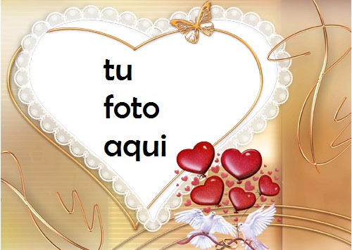 Un Gran Corazón Para Novios Marco Para Foto - Un Gran Corazón Para Novios Marco Para Foto
