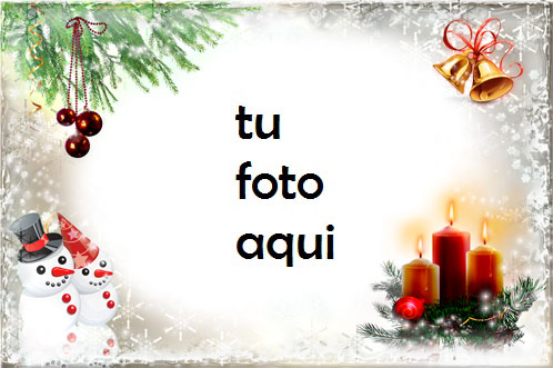 Velas De Año Nuevo Y Navidad Marco Para Foto - Velas De Año Nuevo Y Navidad Marco Para Foto