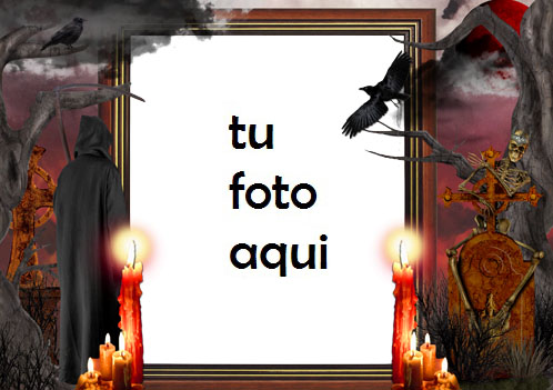 Verdadero Horror De Halloween Marco Para Foto - Verdadero Horror De Halloween Marco Para Foto