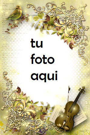 Violín Romántico Marco Para Foto - Violín Romántico Marco Para Foto