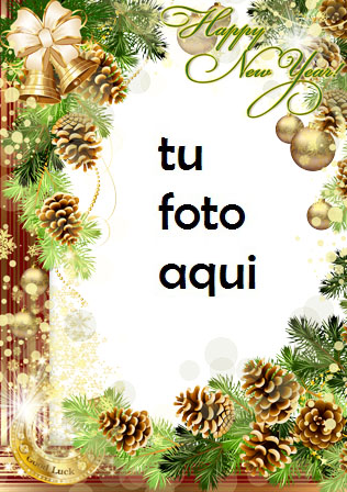 navidad marcos buena suerte en el año nuevo marco para foto - navidad marcos buena suerte en el año nuevo marco para foto