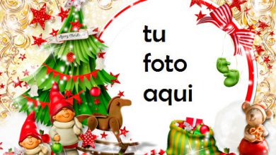 navidad marcos gnomos debajo del árbol de navidad marco para foto 390x220 - navidad marcos gnomos debajo del árbol de navidad marco para foto