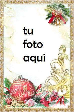 navidad marcos marco dorado de año nuevo con decoraciones marco para foto - navidad marcos marco dorado de año nuevo con decoraciones marco para foto