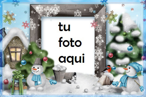 navidad marcos muñecos de nieve divertidos 2 marco para foto - navidad marcos muñecos de nieve divertidos 2 marco para foto