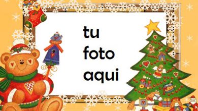 rbol De Año Nuevo Con Un Adorable Osito De Peluche Saludos De Año Nuevo Marco Para Foto 390x220 - Árbol De Año Nuevo Con Un Adorable Osito De Peluche Saludos De Año Nuevo Marco Para Foto