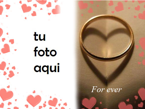 Marco Para Foto Anillo Romántico Amor Marcos - Marco Para Foto Anillo Romántico Amor Marcos
