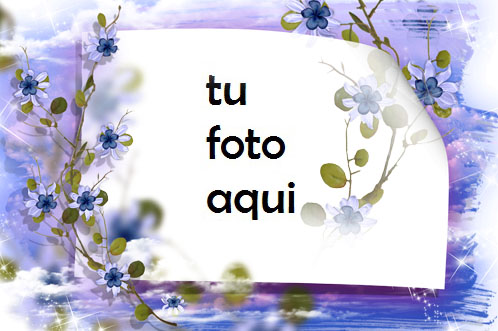 Marco Para Foto Cielo No Me Olvides Flores Amor Marcos - Marco Para Foto Cielo No Me Olvides Flores Amor Marcos