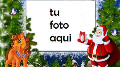 Marco Para Foto Ciervo Y Santa Claus Niños Marcos 390x220 - Marco Para Foto Ciervo Y Santa Claus Niños Marcos