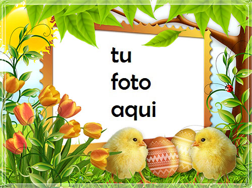 Marco Para Foto Felices Pascuas Con Chicas Lindas Primavera Marcos - Marco Para Foto Felices Pascuas Con Chicas Lindas Primavera Marcos