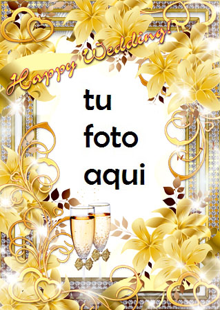Marco Para Foto Feliz Boda Amor Marcos - Marco Para Foto Feliz Boda Amor Marcos