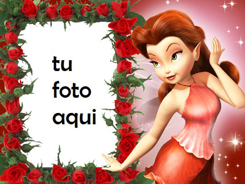 Marco Para Foto Hada Roja Amor Marcos - Marco Para Foto Hada Roja Amor Marcos