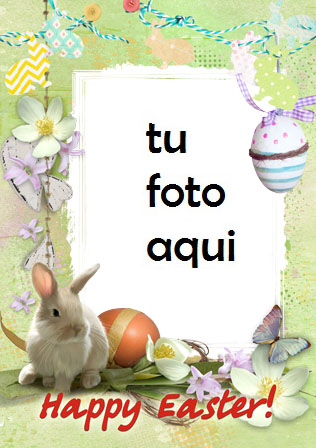 Marco Para Foto Lindo Conejito De Pascua Primavera Marcos - Marco Para Foto Lindo Conejito De Pascua Primavera Marcos