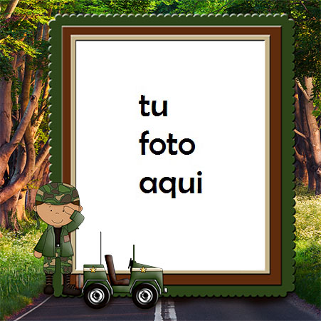 Marco Para Foto Marco Con Un Niño En Forma Amilitaria Primavera Marcos - Marco Para Foto Marco Con Un Niño En Forma Amilitaria Primavera Marcos