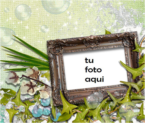 Marco Para Foto Marco En Hojas Amor Marcos - Marco Para Foto Marco En Hojas Amor Marcos