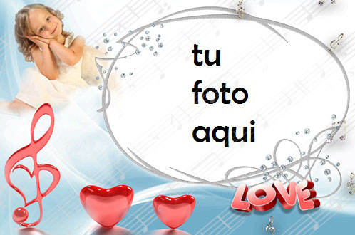Marco Para Foto Melodía De Corazones Amor Marcos - Marco Para Foto Melodía De Corazones Amor Marcos